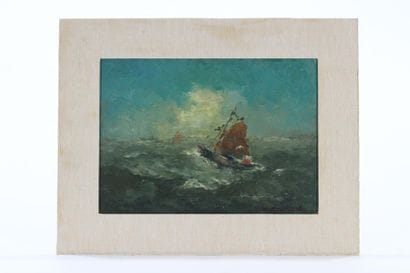 Luc KAISIN (1901-1963)
Marine 
Huile sur...