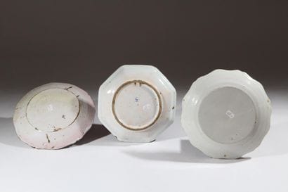 ROUEN & NEVERS - 18th century 
Set of three...