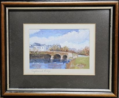ECOLE ANGLAISE du XXème siècle
Vue d'un pont...