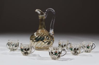 Attribué à BACCARAT
Service à liqueur en...
