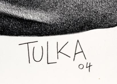 Rick TULKA (né en 1955) 
Caricature d'Edouard...