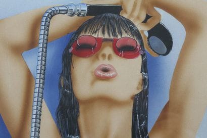 Ecole moderne
Nu à la pomme de douche
Aquarelle...