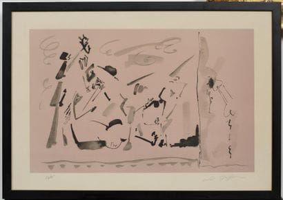 André MASSON (1896–1987)
Abstraction 
Lithograph...