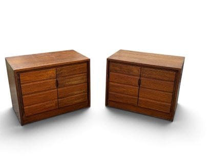In the style of MAISON REGAIN 
Pair of sideboards...