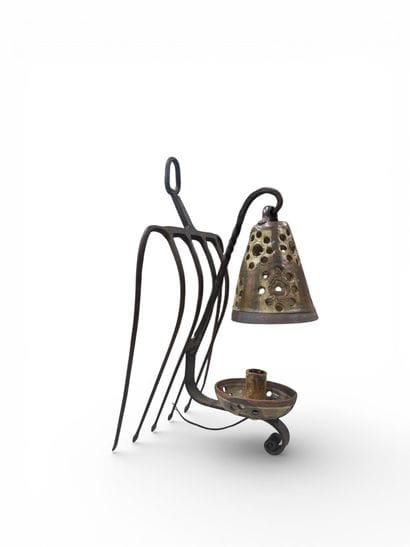 LA BORNE (XXth), 
Table or wall lamp with...