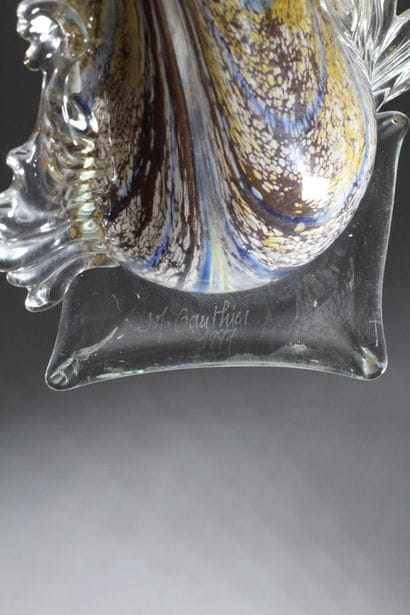 Jean-Michel GAUTHIER (XXth)
Glass vase with...