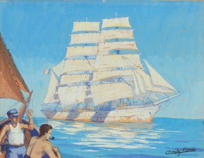 Charley VIAUD (1920–1975)
Three-Masted Ship...