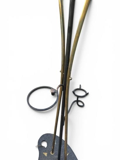 In the style of ARLUS
A two-arm floor lamp...