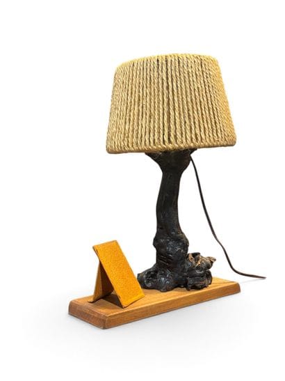 FRENCH DESIGN
A free-form, stained wooden...