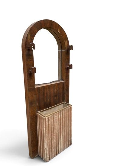 ART DECO PIECE 
Entryway coat rack with four...