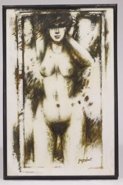 Jean-Claude GUIGNEBERT (1921-1989)
Nude woman.
Oil...