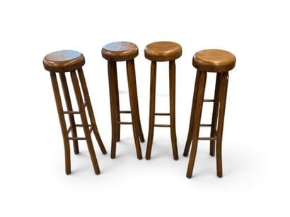 Attributed to MAISON REGAIN
Set of four four-legged...