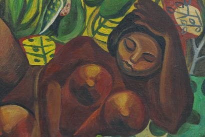 MODERN SCHOOL
Oil on canvas 
Signed lower...