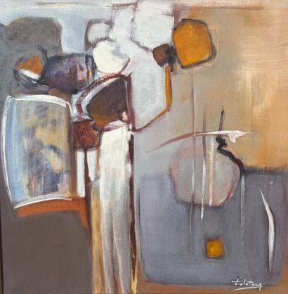 Chantal DELETANG (XXème), 
Sans titre. 
Huile...