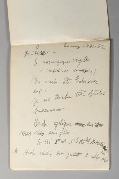 André MARCHAND (1907-1997)
Notebook for the...