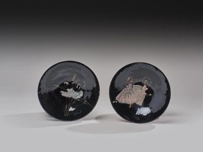 LIMOGES. Catherine and Boris VEISBROT (1923-2001)
Pair...