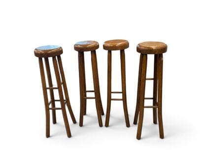 Attributed to MAISON REGAIN
Set of four four-legged...
