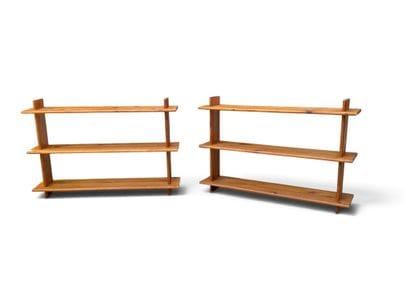 In the style of MAISON REGAIN 
Pair of three-tier...