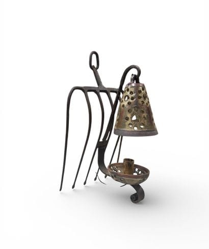 LA BORNE (XXth), 
Table or wall lamp with...