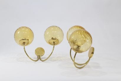 PARSCOT Edition
Pair of two-arm sconces in...