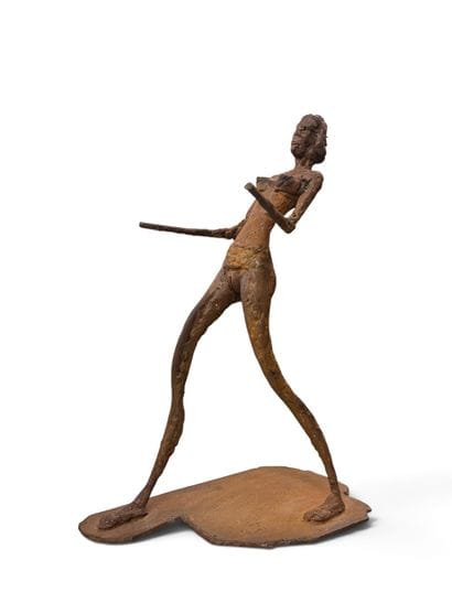 MODERN SCHOOL
Stylized Woman
Cast iron sculpture....
