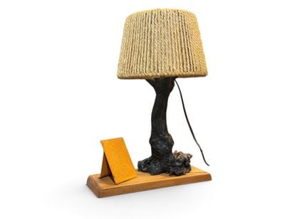 FRENCH DESIGN
A free-form, stained wooden...