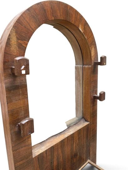 ART DECO PIECE 
Entryway coat rack with four...