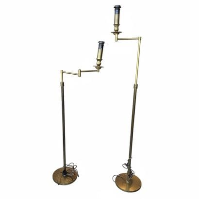 Attributed to MAISON BAGUES
Pair of brass...