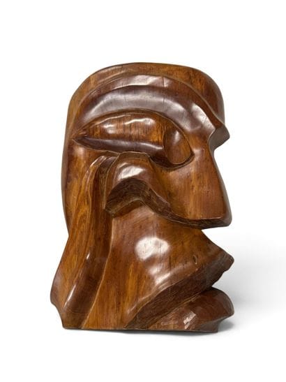 POLYNÉSIE - XXème 
Tiki en bois exotique...