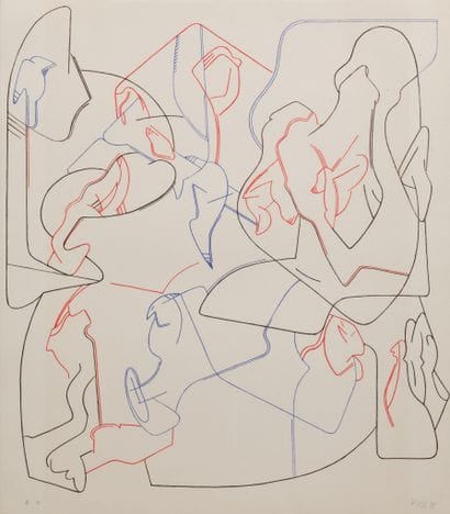 Jan VOSS (né en 1936)
Sans titre
Lithographie...