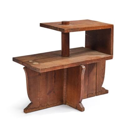FRENCH ARTISANAL PIECE
Stained wooden end...