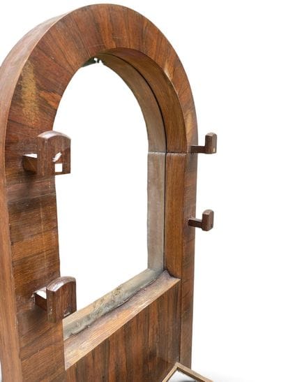 ART DECO PIECE 
Entryway coat rack with four...