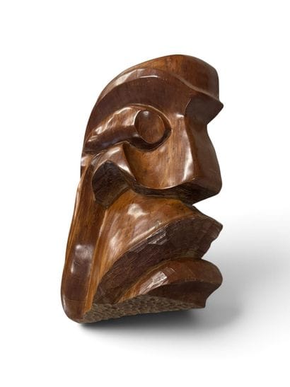 POLYNÉSIE - XXème 
Tiki en bois exotique...