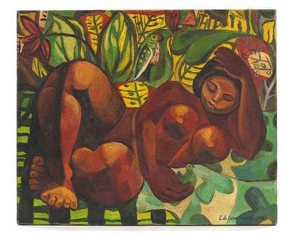 MODERN SCHOOL
Oil on canvas 
Signed lower...