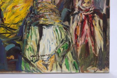 Adel YOUNESI (1885) 
Ange dans le désert
Huile...