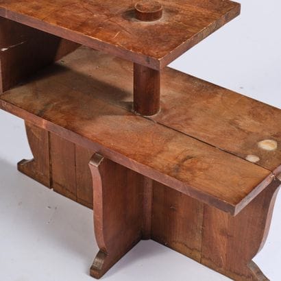 FRENCH ARTISANAL PIECE
Stained wooden end...