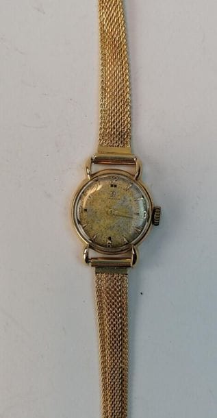 OMEGA - Ladies' watch in yellow gold, gold...