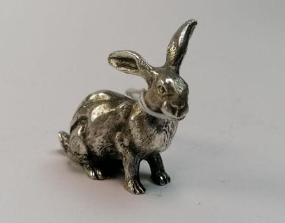 Silver hare 1st title hallmark Minerva. H...