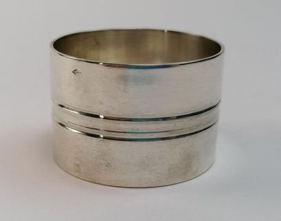 Napkin ring silver 1st title Minerva hallmark,...