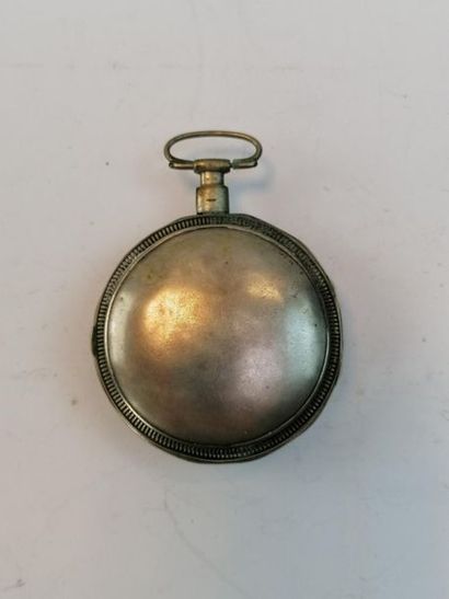 Silver gusset watch ? decorated with putti....