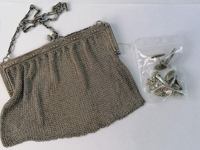 Silver lot including a chaplaincy, cufflinks,...