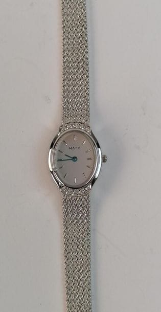 MATY white gold watch. Weight: 3,75 grs