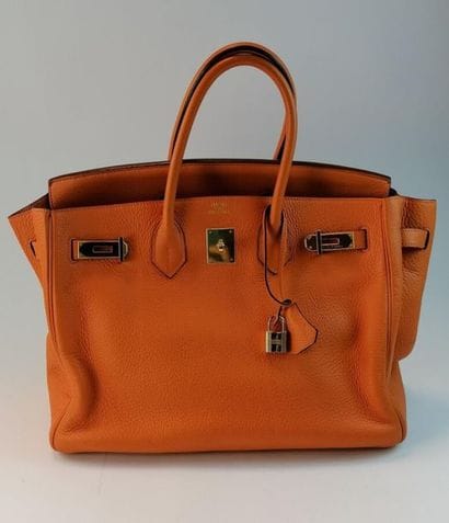 HERMES- Handbag model Birkin, size 35 in...