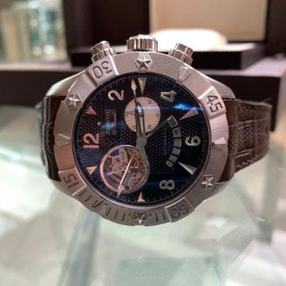 ZENITH - Men's stainless steel watch with...