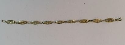 Openwork yellow gold bracelet. 4,62 grs.