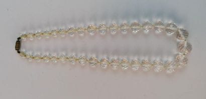 Necklace decorated with glass balls