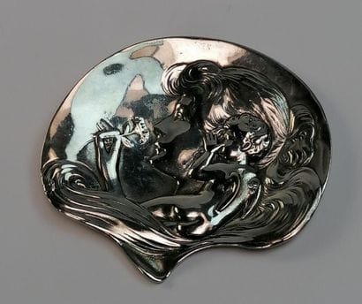 Silver plated bronze vacuum pocket representing...