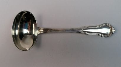 Silver sauce spoon 1st title Minerva punch,...