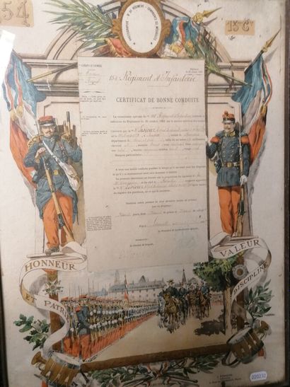Certificate of Good Conduct Infantry Regiment...