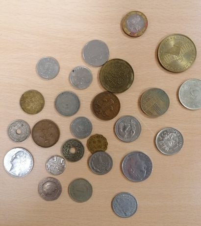 Lot of various foreign currencies